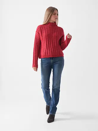 HUGO | Rollkragenpullover SAFINEYNY | rot